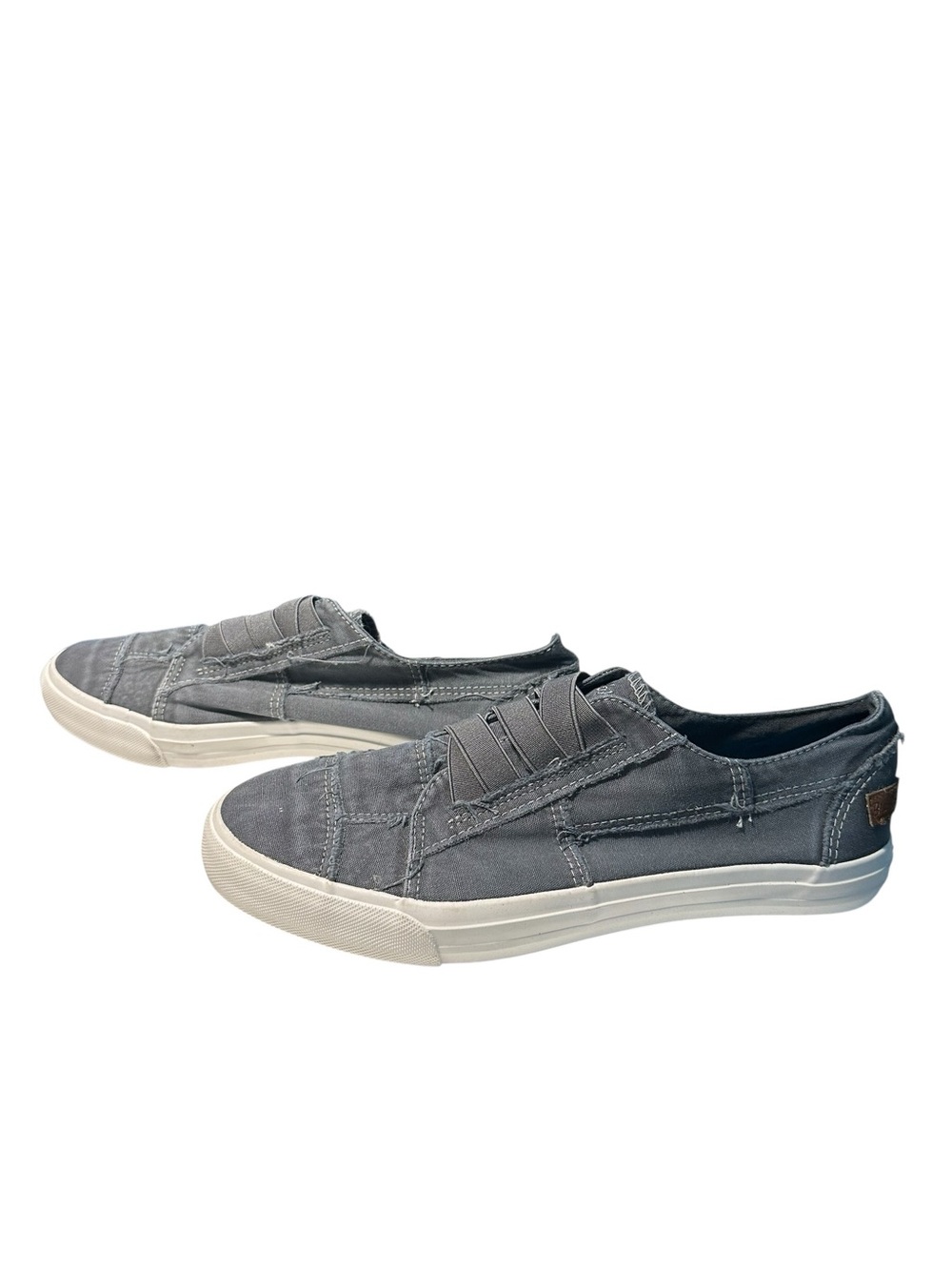 Blowfish Malibu Gray Canvas Slip-On Sneakers Women’s Size 11 Casual Comfort - Picture 7 of 9